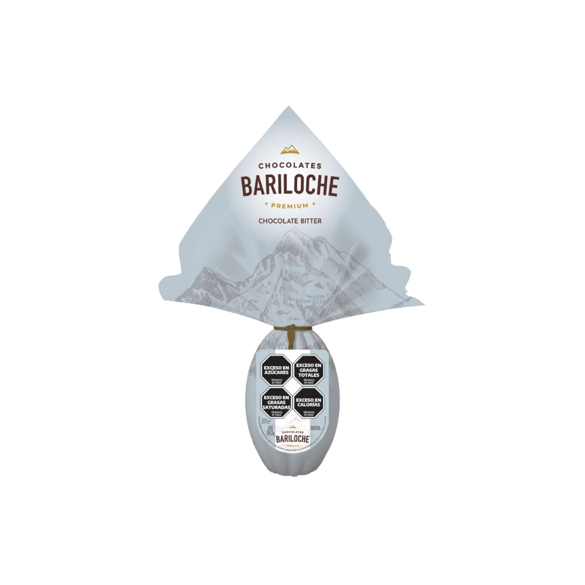Huevo Bariloche Bitter 80g – Regalo Empresarial Premium