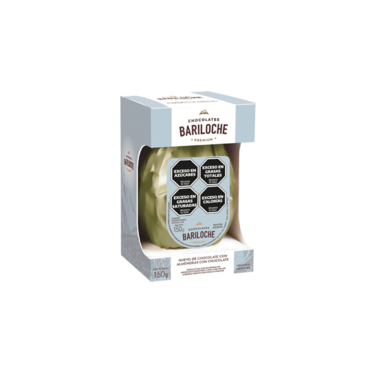 Huevo Bariloche Chocolate con Leche y Almendras 150g – Regalo Empresarial